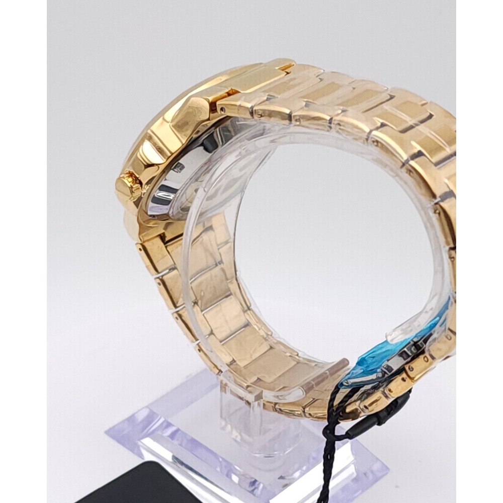 BIBI Automatic Skeleton Watch Men's Gold Tone Blue Dial 42mm Box New Luxury - Picture 9 of 17